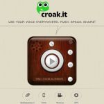Croak: graba tu voz, modifica algunos parámetros para hacerla más divertida y compártela