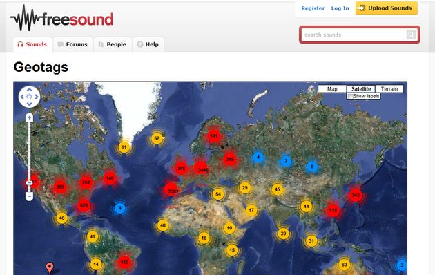 Freesound, banco de sonidos de dominio público o con licencia Creative Commons