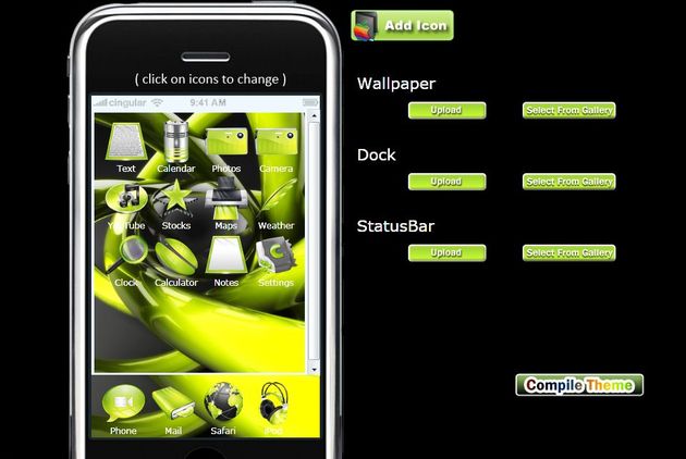 Iphone Theme Generator, aplicación web gratuita para crear y compilar temas para iPhone