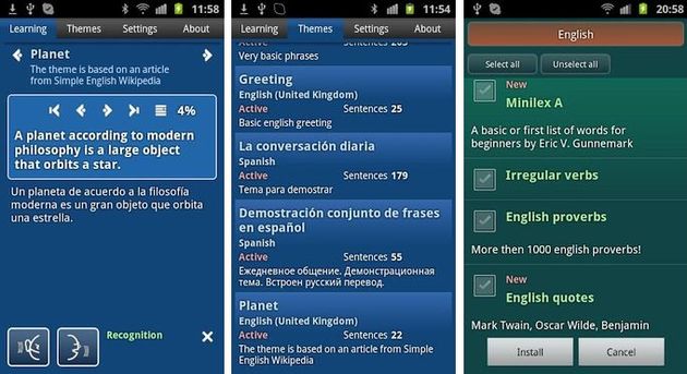 Listen & Speak, app Android gratuita que te enseña a pronunciar en otros idiomas