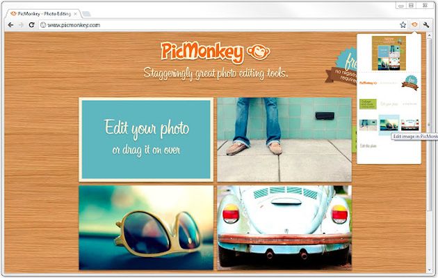 PicMonkey Extension, una práctica extensión en Chrome para el popular editor de imágenes online