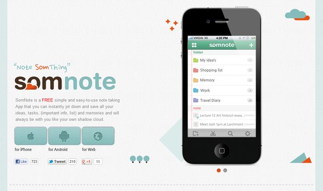 SomNote, crea o gestiona anotaciones con archivos adjuntos y compártelas fácilmente