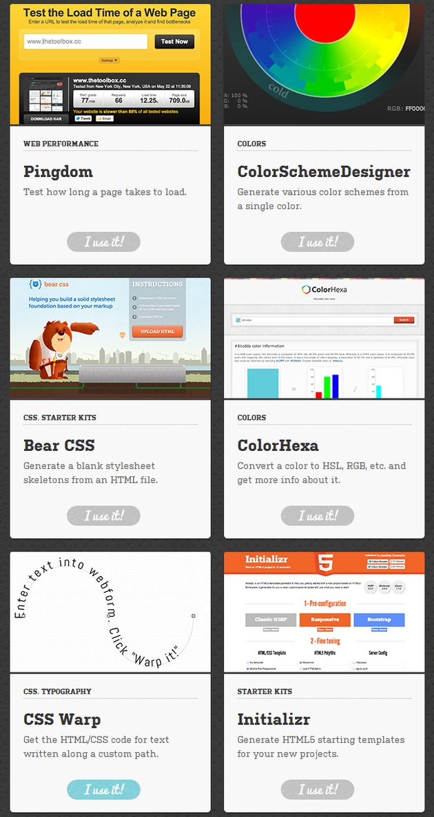 The Toolbox: gran colección de apps, herramientas y widgets para desarrolladores