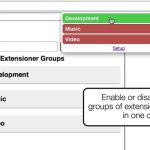 Extensioner, crea grupos para habilitar y deshabilitar extensiones de Chrome rápidamente