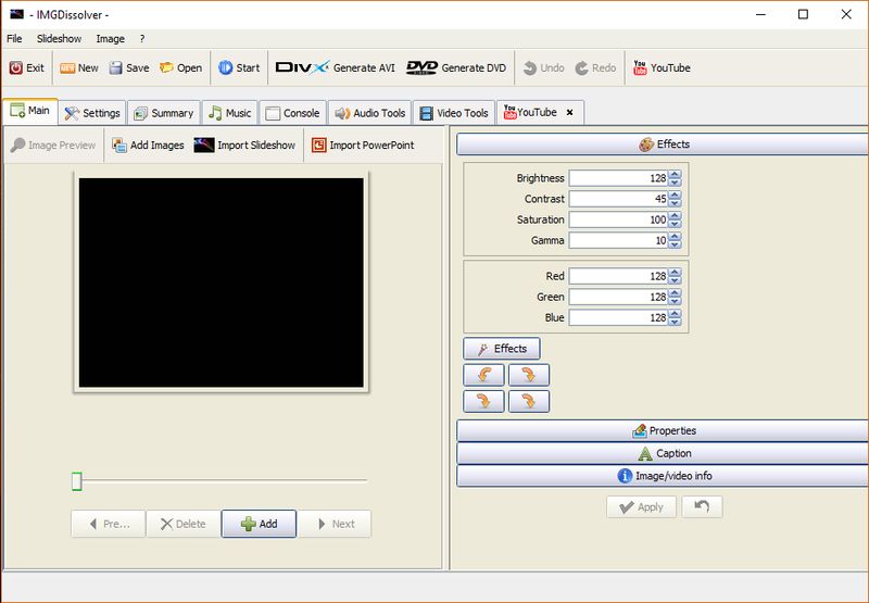 IMGDissolver: software libre para crear vídeos con tus archivos multimedia
