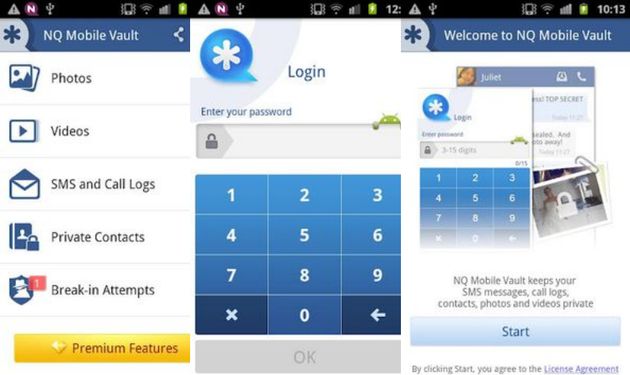 NQ Mobile Vault: un "cajón secreto" para ocultar fotos, vídeos, sms y contactos en tu Android