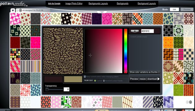 Pattern Cooler, 10000 texturas personalizables gratuitas