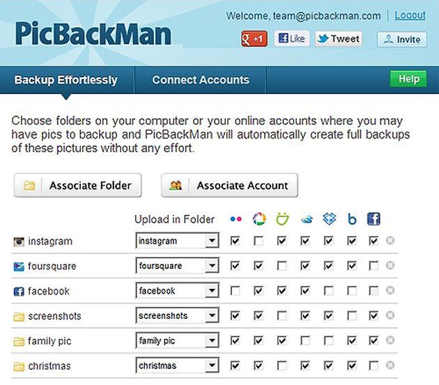 PicBackMan, software gratuito para realizar backups de tus fotos en las redes sociales y servicios de almacenaje