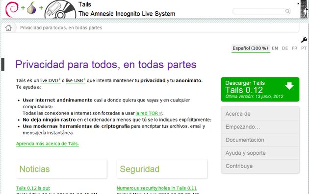 Tails, una distribución Linux live para los fanáticos de la privacidad y de la navegación anónima