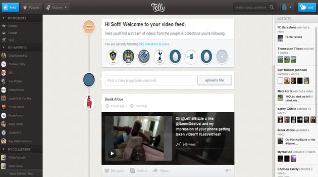 Telly: una red social para descubrir, recopilar y compartir vídeos