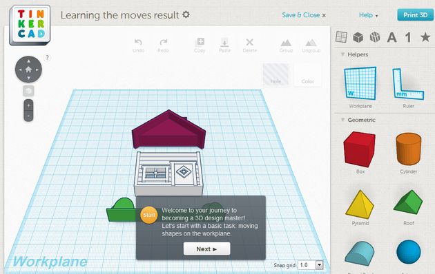 Tinkercard, curso interactivo gratuito para aprender a crear objetos en 3D