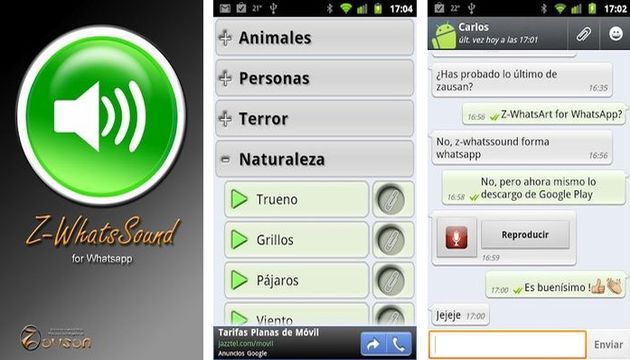 Z-WhatsSound, envía divertidos sonidos a tus amigos de WhatsApp