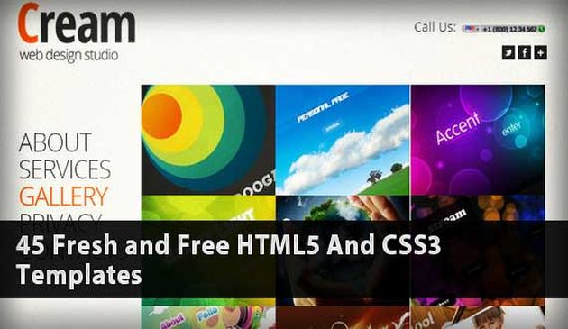 45 plantillas HTML5 gratis para uso personal o comercial