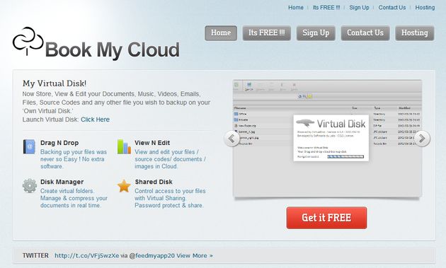 Book My Cloud, disco duro virtual en la nube con espacio ilimitado y gratuito