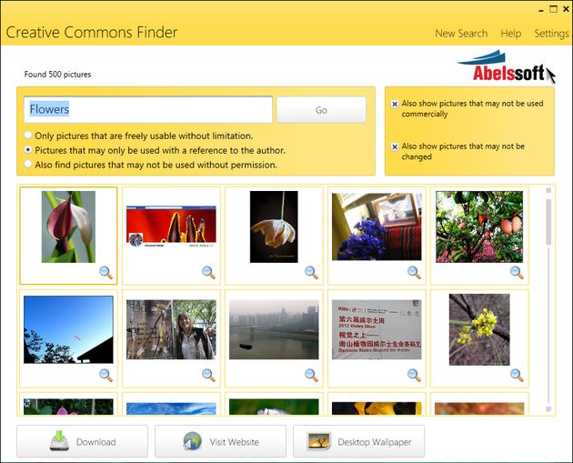 CCFinder, software gratuito para buscar imágenes con licencia Creative Commons