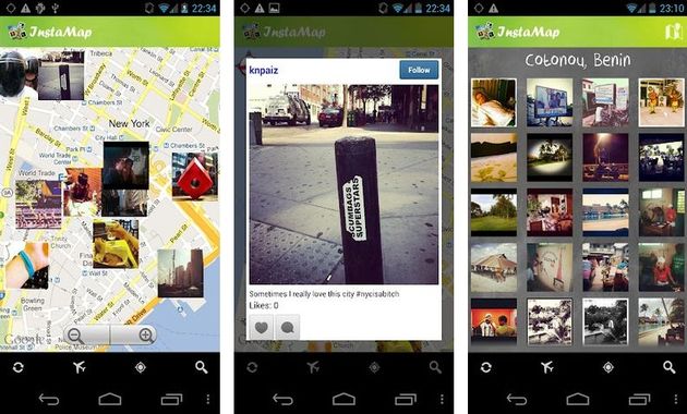 Instamap, app para Android que te muestra las fotos de Instagram geolocalizadas