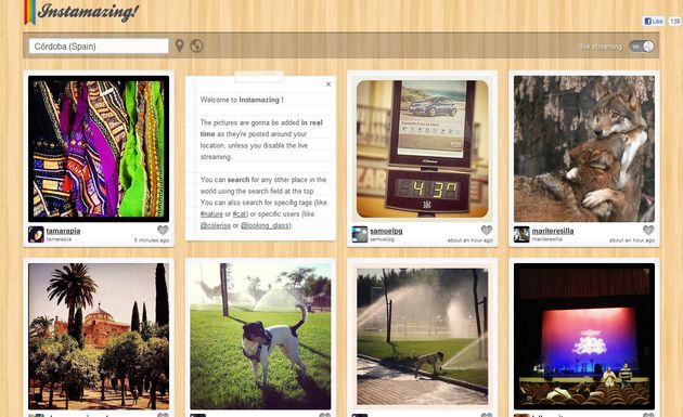 Instamazing, descubre en tiempo real y geolocalizadas las fotos que se comparten en Instagram