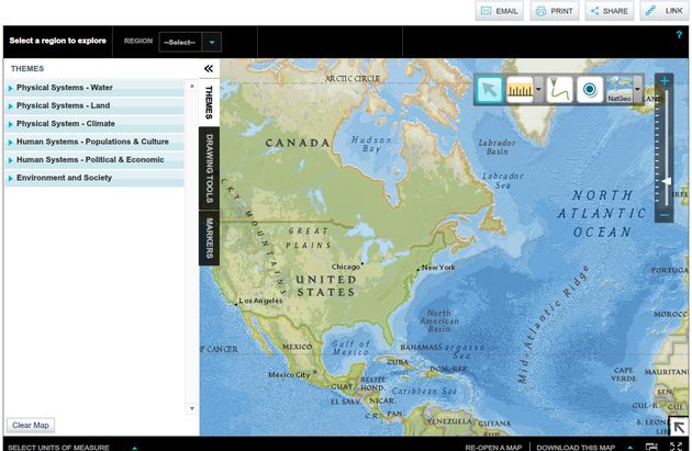 MapMaker, crea mapas didácticos con esta herramienta online de National Geographic