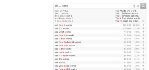 Netspeak, corrector online para comprobar si una frase en inglés está escrita de forma correcta