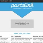 Pastelink, una forma rápida de compartir archivos de hasta 2 Gb