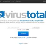 VirusTotal, análisis online para urls y archivos sospechosos