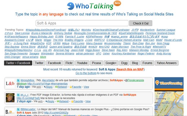 WhoTalking, descubre de que temas se habla en las redes sociales