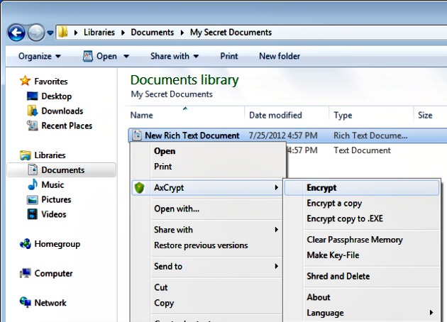 AxCrypt, software libre para cifrar tus ficheros importantes