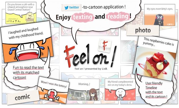 Feel on!, cliente Twitter para tu smartphone que muestra los tweets como viñetas de cómic