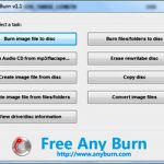 Free Any Burn: software liviano y gratuito para grabación de CD, DVD y Blu-ray