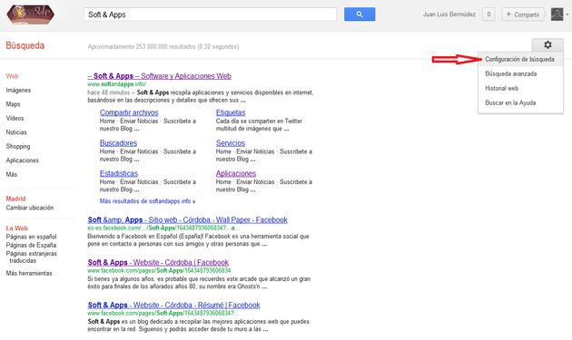 Configura Google para que los resultados se abran en una nueva pestaña