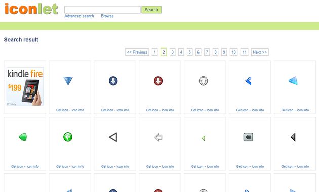 Iconlet, poderoso buscador con acceso a miles de iconos gratuitos