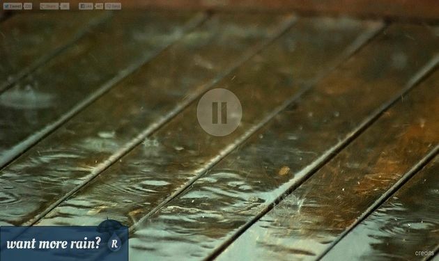 Raining.fm, sonidos e imágenes de la lluvia para tu relajación