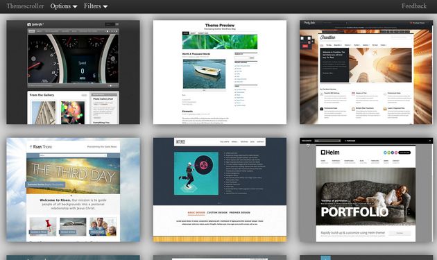 Themescroller, un directorio con temas para WordPress de todos los estilos