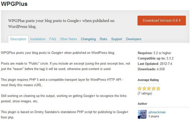 WPGPlus, publica tus posts automáticamente en Google+ con este plugin para WordPress