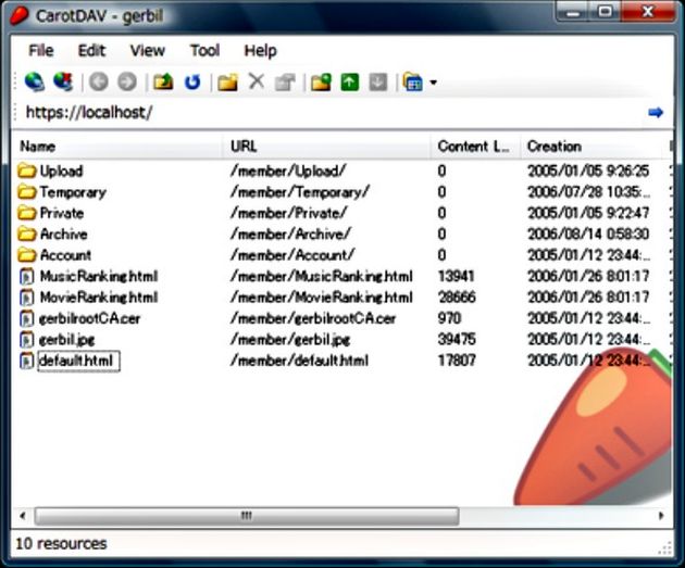 CarotDAV: soft gratuito para ver, descargar y cargar archivos a DropBox, Box, SkyDrive, SugarSync y Google Drive