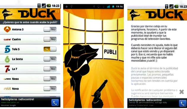 Duck, una app Android e iOS para saltarte las pausas publicitarias de televisión