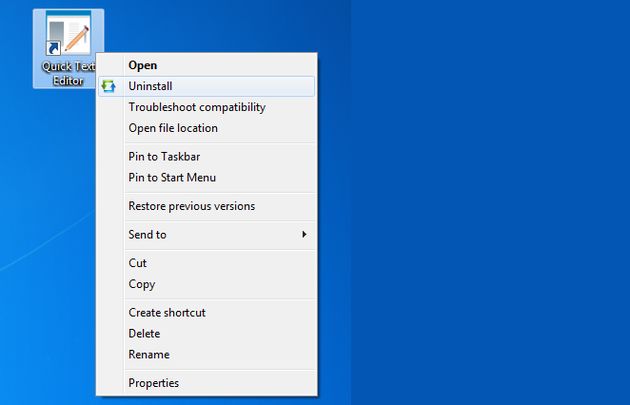 Menu Uninstaller Lite, desinstala cualquier aplicación rápidamente desde el menú contextual