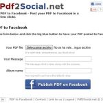 Pdf2Social, práctico servicio para publicar documentos PDF en Facebook