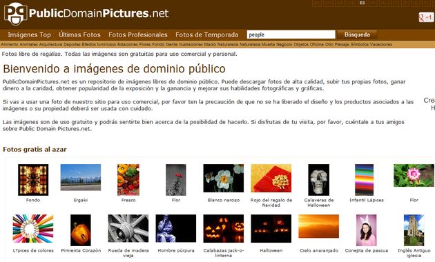 PublicDomainPictures, repositorio con más de 23.000 imágenes libres para uso personal y comercial