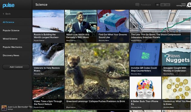 Pulse, el atractivo lector de news ya está disponible en versión web