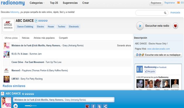 Radionomy, crea tu emisora de radio online o escucha la música que te gusta en su directorio de radios