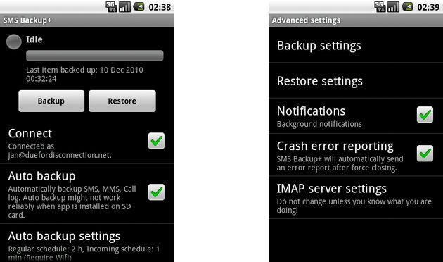 SMS Backup +, crea copias de seguridad en la nube de tus sms con esta app para Android