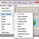 SWFBOX, una colección de 80 juegos flash portables