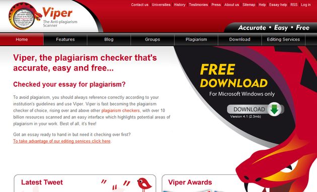 Viper, software gratuito para detectar los plagios de documentos