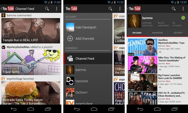 Importante actualización de YouTube para Android con una atractiva interfaz y notables mejoras