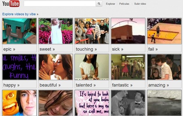 YouTube Moodwall, ve vídeos de acuerdo a tu estado de ánimo