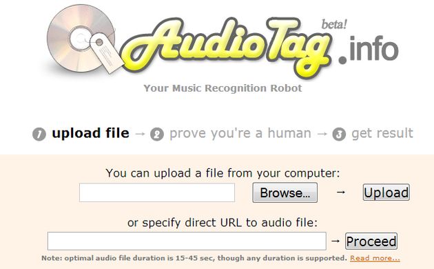 AudioTag, aplicación web gratuita para reconocer temas musicales