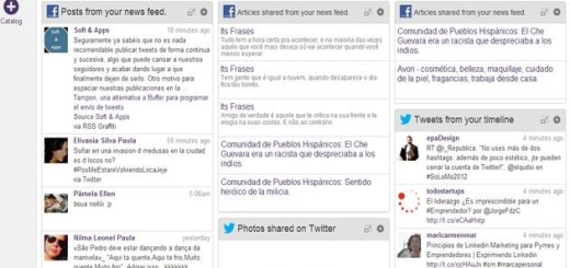 Backstitch: crea una página de inicio personalizada con tus feeds sociales, noticias y fotografías