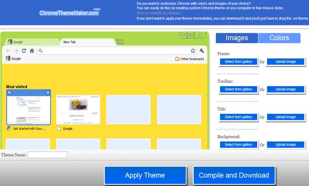 ChromeThemeMaker, crea tus propios temas para Chrome con esta utilidad web gratuita
