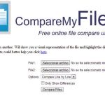 CompareMyFiles, herramienta web gratuita para encontrar las diferencias entre dos archivos de texto